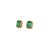 Natural Emerald Diamond Stud Earrings 14k Y Gold 1.85 TCW Certified For Sale - Image 4 of 14