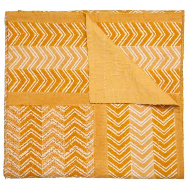 Displaying a bold zigzag pattern tacked with decorative stitches, our Chevron Hand Stitched Quilts boast standout style....