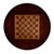 Wood Fredrik 34 in. W Round Wood Pedestal Base Game table, Cherry For Sale - Image 7 of 8