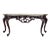 Large French Regency Carved Walnut Console Table With Tilted Edges For Sale