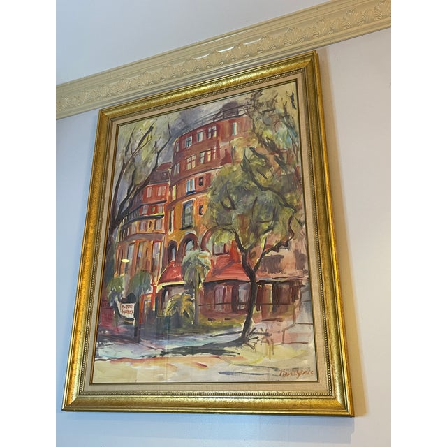 1970s Impressionist Original Savannah Art Myrtle Jones Old Desoto Historic District For Sale - Image 4 of 18