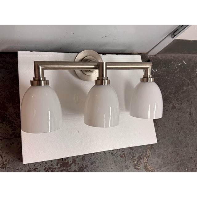 Chapman & Myers for Visual Comfort Wilton Triple Bath Light For Sale - Image 12 of 12