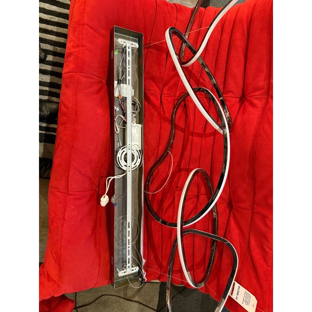 2020s Eta Lighting Unity Chandelier, Brushed Chrome For Sale - Image 5 of 13