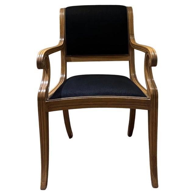 Wood Late 20th Century Set of English Regency Style Dining Armchairs For Sale - Image 7 of 14