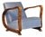 Art Deco Burl Wood Sculptural Club Chair, Italy, 1930s For Sale