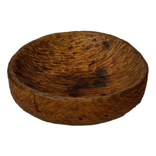 Wood Cutting Bowl in Oak For Sale