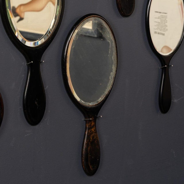 Antique Wooden Hand Mirrors, 19th Century, Set of 25 For Sale - Image 16 of 18