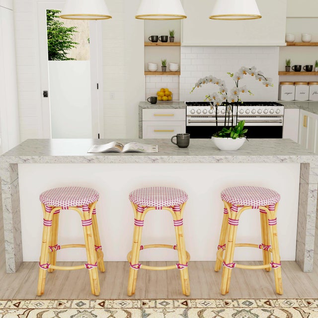 Evoking images of sidewalk tables in the Cote d'Azur, counter stools like this will give your kitchen or patio the casual...