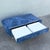 Postmodern Postmodern Bullnose Faux Blue Marble Coffee Table on Chrome Legs For Sale - Image 3 of 7