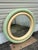 Stunning 1980 Mint Green Faux Goatskin Large Mirror in the Style of Karl Springer