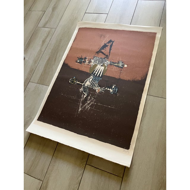 Johnny Friedlaender, Original Aquatint Etching, Mid 20th Century - Signed, Numbered 162/350 - Unframed For Sale - Image 4 of 9