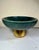 Contemporary Green Marble Bowl on Brass-Cladded Base -Ralph Lauren-. For Sale - Image 9 of 9