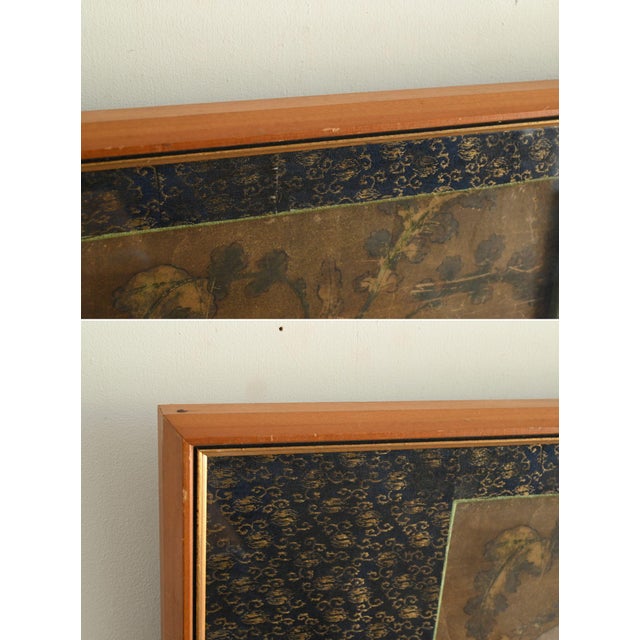 Antique Japanese Turnip Painting Fragment / Pre-Edo / Wabi-Sabi Framed Art For Sale - Image 10 of 18