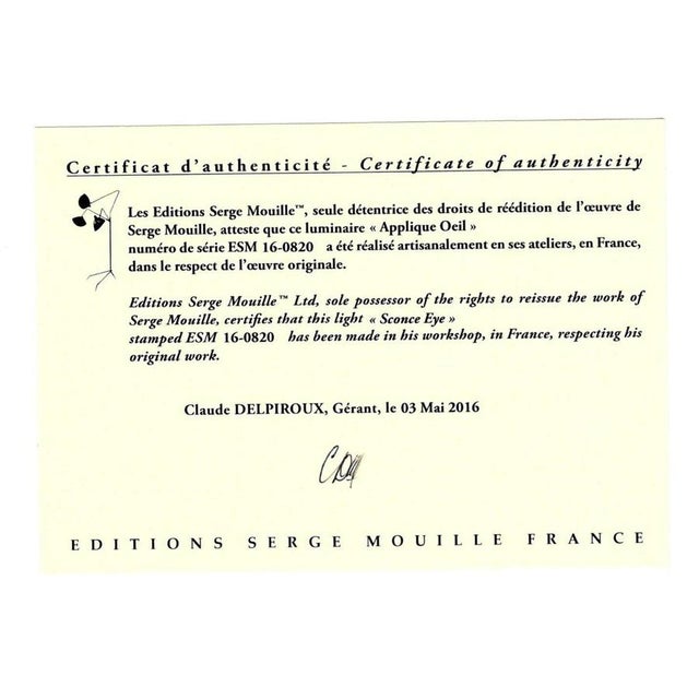 Metal Mid-Century Modern Black Conche Wall Lamp Set by Serge Mouille, Set of 2 For Sale - Image 7 of 8