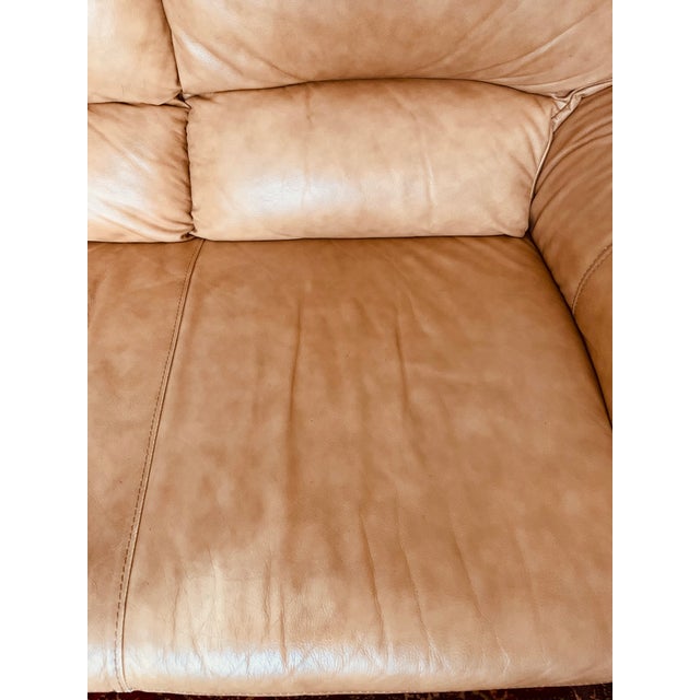 Chateau d'Ax Italian Leather 3 Seater Sofa Y2k For Sale - Image 10 of 17