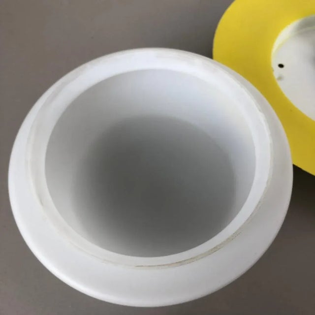 Large Yellow Wall Light in Metal & Opaline Glass in the style of Stilnovo, Italy, 1960s For Sale - Image 17 of 18