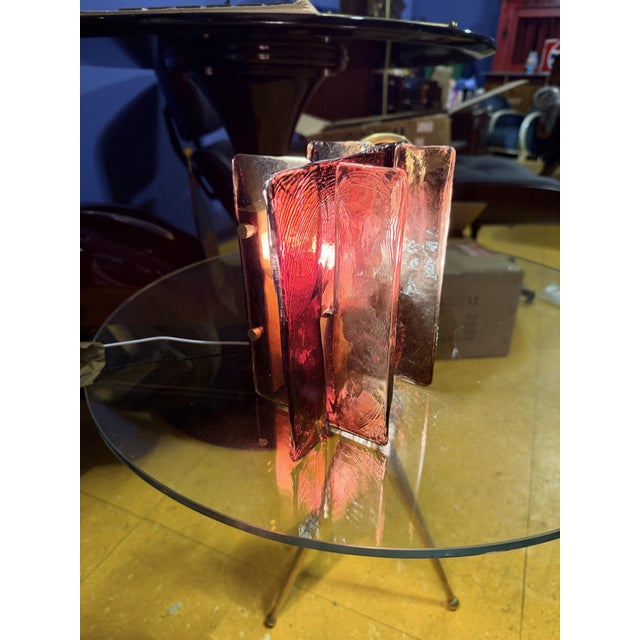 Vintage Italian Murano Glass Wall Lamp, 1970s For Sale - Image 13 of 14