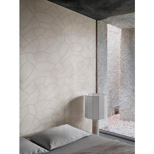 Large Roma II Dodecagon Table Lamp in Red Travertine by Nassi For Sale - Image 6 of 7