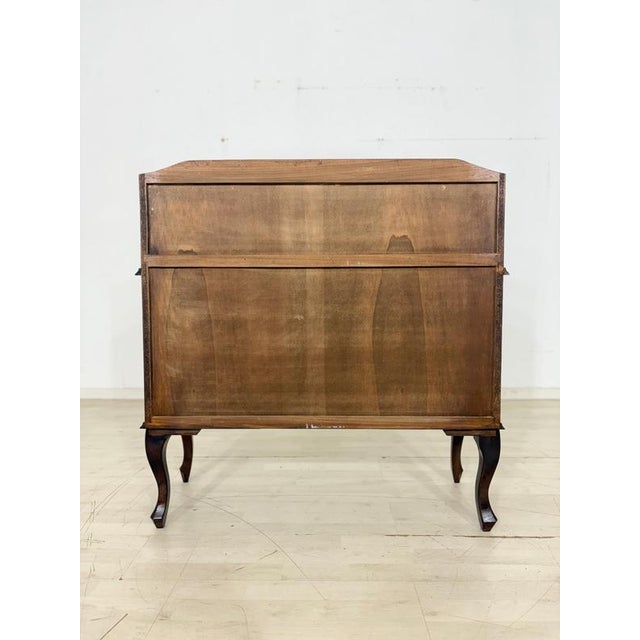Baroque Writing Desk with Inlays, 1800s For Sale - Image 9 of 10