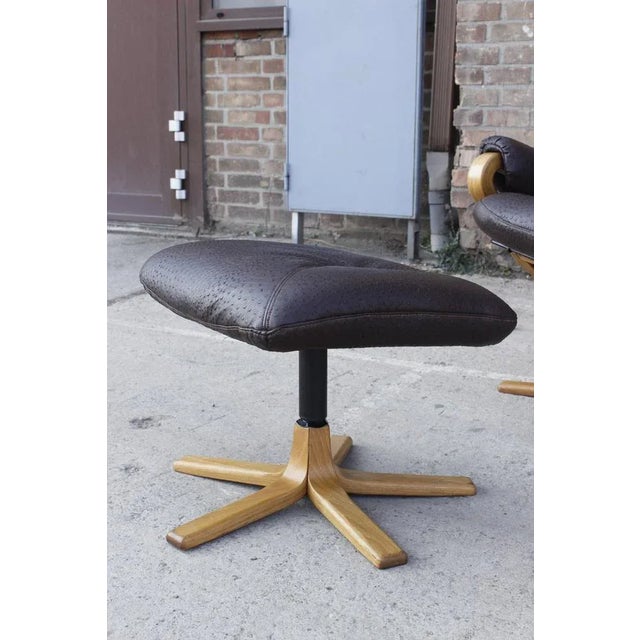 Mid-Century Modern Set of Swedish Lounge Chair with Ottoman from Göte Möbler, 1960s For Sale - Image 3 of 18