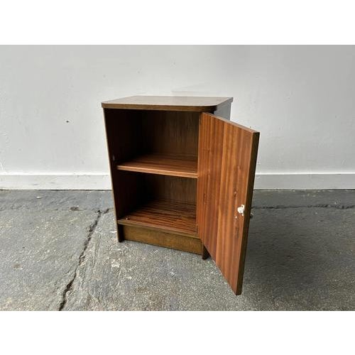 Brown Small Vintage Oak Bedside Cabinet, 1950s-1960s For Sale - Image 8 of 10