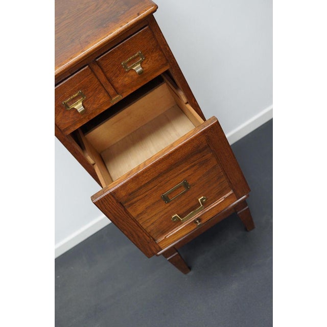 French Oak Apothecary Cabinet / Filing Cabinet, 1920s For Sale - Image 13 of 16