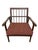1960s Mid-Century Modern Walnut Arm Chair - Reupholstered! For Sale - Image 5 of 6