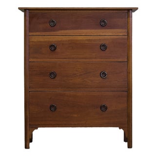 Antique Edwardian Oak Tallboy Chest of Drawers, 1910s For Sale