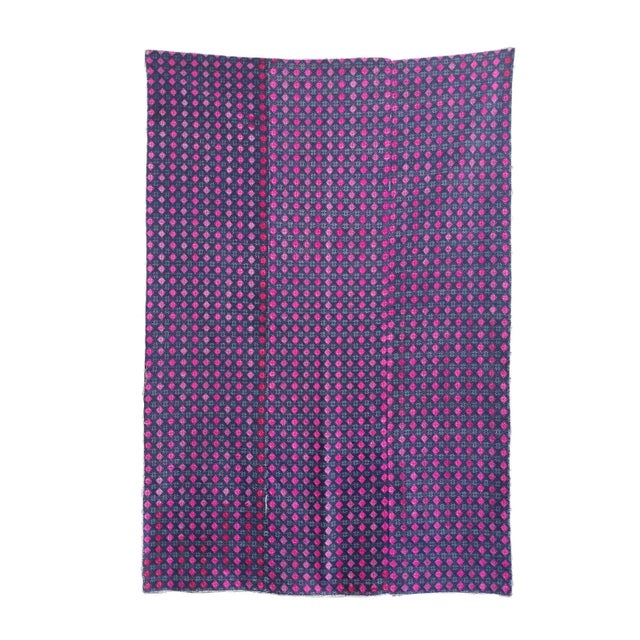 Vintage Embroidered Wedding Quilt Fabric For Sale - Image 4 of 4