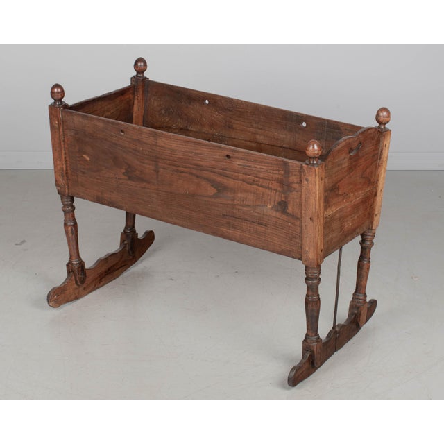 19th Century French Country Baby Crib For Sale - Image 4 of 11