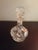 This is a Clear Cut Brilliant Crystal 7" Oil/Vinegar Cruet. Procured at auction BOX C