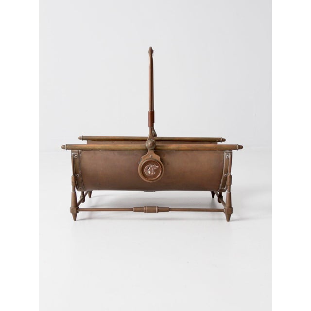 Antique Copper Log Basket Chairish