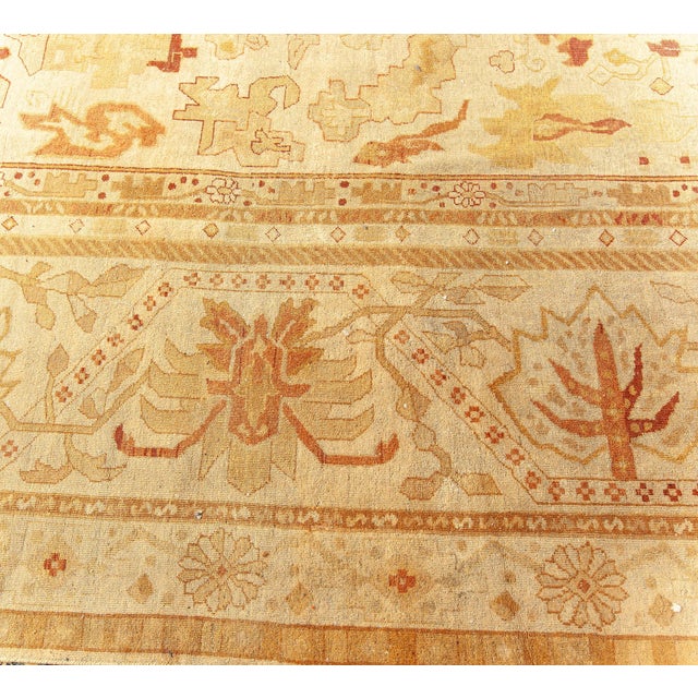 Textile Oversized 1880s Antique Indian Amritsar Rug For Sale - Image 7 of 9