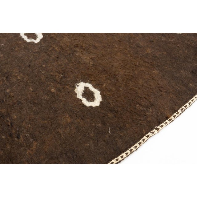 Textile 19th Century Woolen Namad Felt Rug, Afghanistan, 1890s For Sale - Image 7 of 14