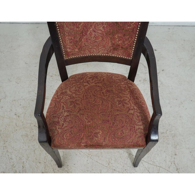 Brown Pair English Design Regency Style Armchairs For Sale - Image 8 of 12