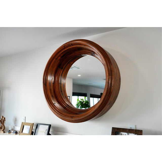 Ralph Lauren “Aran Isles” Oversized Round Mirror For Sale - Image 9 of 15