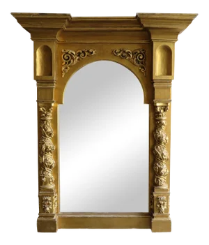 Mid 19th Century English Gilt Mirror