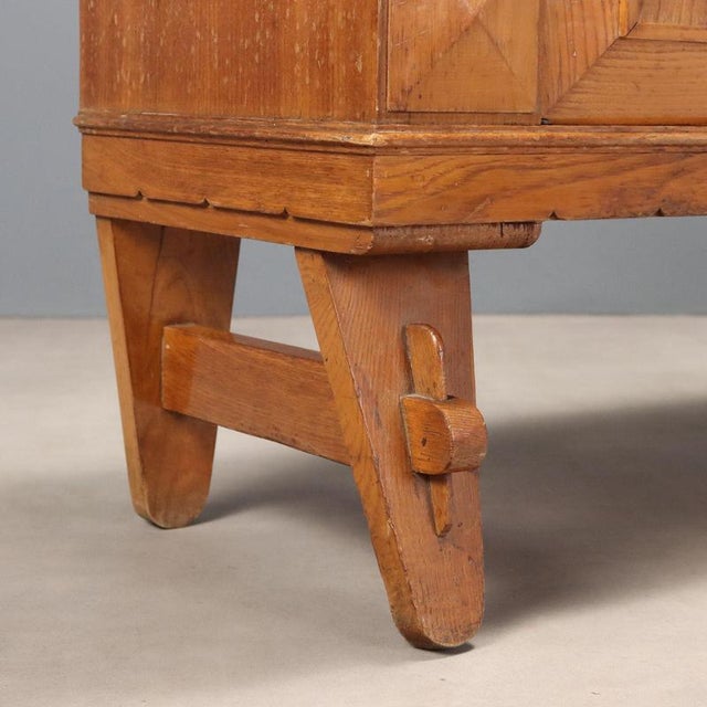 Brown Vintage Rustic Sideboard, 1950s For Sale - Image 8 of 11