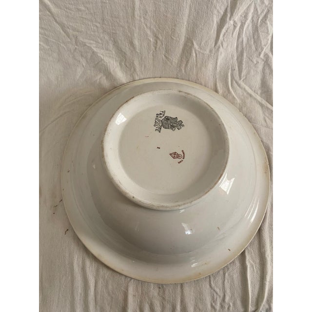 Ceramic Vintage T&r Boote England Summer Time Print Pitcher & Bowl Ceramic Set- 2 Pieces For Sale - Image 7 of 9