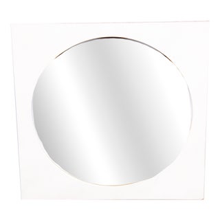 Mid-Century Wall Mirror with Wooden Frame, Czech, 1970s For Sale