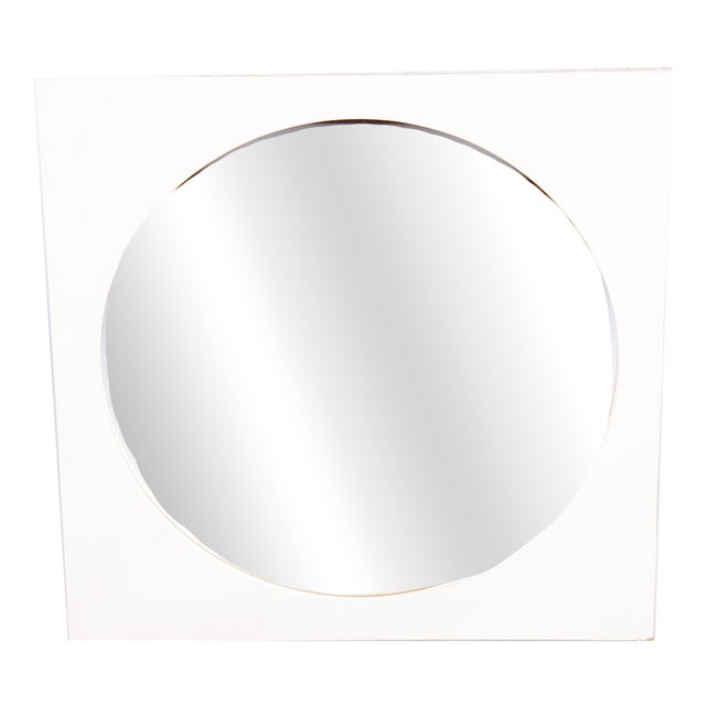 Mid-Century Wall Mirror with Wooden Frame, Czech, 1970s For Sale