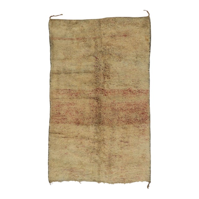 Vintage Berber Beni Mrirt Moroccan Rug - 06'04 X 10'04 For Sale