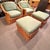 Pair of Round Back Rattan Lounge Chairs With Matching Ottomans For Sale - Image 12 of 12