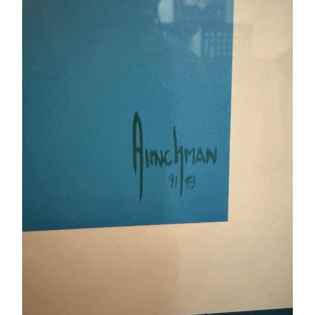 1990s Kenneth Aunchman Framed & Signed Print Numbered 222/500 For Sale - Image 4 of 7