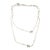Chanel Silver CC Princess Crystal 60" Super Long Faux Pearl Necklace For Sale