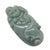 Asian Green Jade Pendant Happy Buddha, Laughing Buddha Figure For Sale - Image 3 of 6