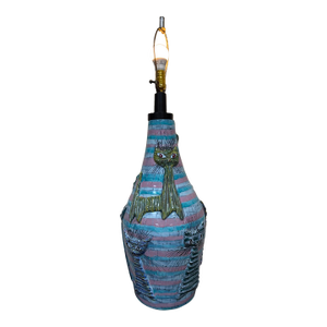 1960s Italian Ceramic Cat Lamp Attributed to San Polo Venice