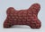 Vintage: Donghia Textile, "Housepets," Pattern #5850, color aubergine, is this custom down-filled pillow shaped like a dog...