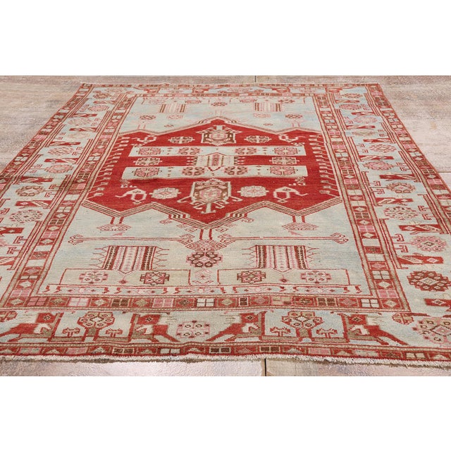 Late 19th Century Persian Malayer Rug, 04'10 X 06'11 For Sale - Image 9 of 10