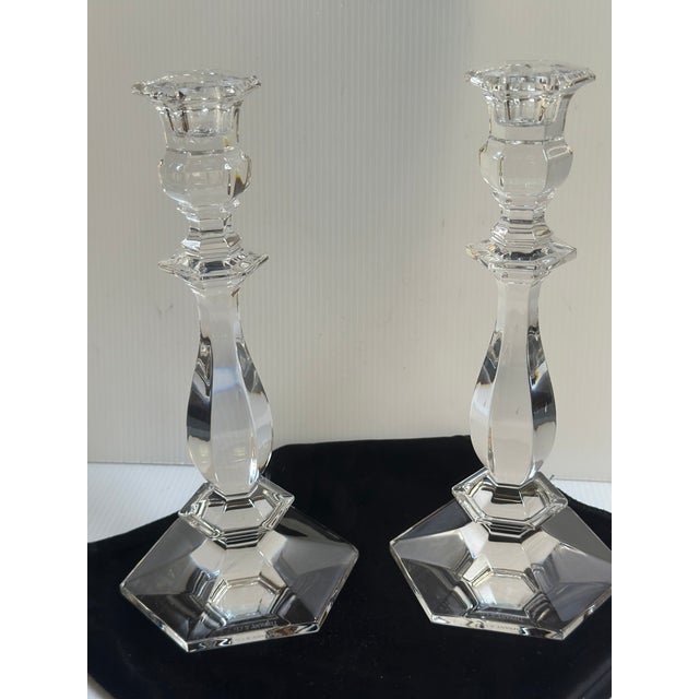 Set of Two(2) Vintage 1950s Tiffany & Co. 10"h Chunky Candlesticks For Sale - Image 16 of 16